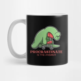 Long Neck Dinosaur - Brachiosaurus. Procrastinate is the answer Mug